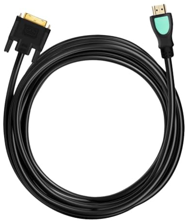 MAGICLULU Cable de 59 Pulgadas a Dvi, Línea Ultrafina, Adaptador de Video de Alta Definición para Computadora, Negro