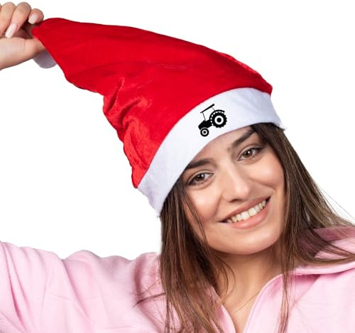 Huuraa Weihnachtsmütze Trecker Traktor Geschenk Filz Trecker Geschenkidee