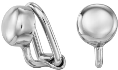 Traveller Ohrclip - Damen - Silberfarben - Knopf - Ø 7 mm - Platiniert - 157850