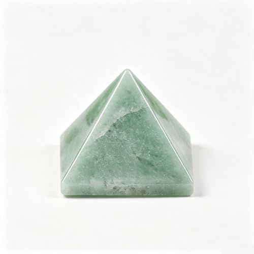 Naturlig kristallpyramid – 5 cm läkande ädelstensstaty | Handskuren polerad obelisk för skrivbord, hemmakontor, vardagsrumsinredning | Reiki- och Feng Shui-energisten