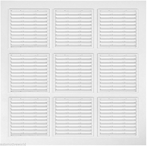 Suspended Ceiling Panel 595mm x 595mm / 23.5 x 23.5 Ceiling Tile Grid Square Screen Diffusers Air Vent Grille RK