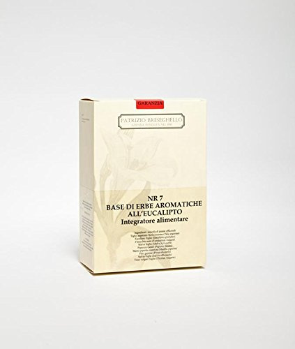 Patrizio Breseghello - Nr 7 Base di Erbe Aromatiche all’Eucalipto 100 g, Erbe Essiccate 100% Naturali, Per Infusi