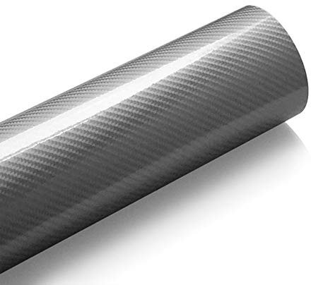 Lt-film, 1pc 60cm * 500cm etiqueta engomada del coche de alto brillo 5D fibra de carbono del abrigo del vinilo de la película de bricolaje impermeables Automóviles Auto Decal coche de la motocicleta-e