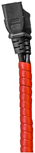 Insun 2m Kabelschlauch Spiral Kabelschläuche Zuschneidbar Kabel Organizer für Kabelschutz, Kabel Verstecken Rot ∅ 10 mm
