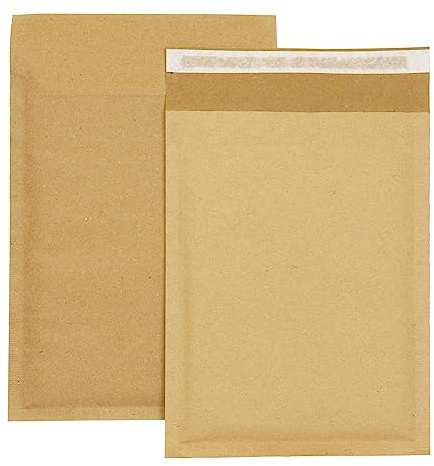 smiley pack Luftpolstertaschen Größe D4 Braun 200 x 275 mm 2000 Stück | Gepolsterte Versandtaschen mit Selbstklebeverschluss – passend für B5 und C5+