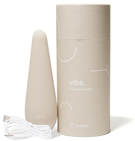 Maude Vibe - Flutter Tip Bullet Vibrator - 3-Speed Discreet External Clitoral Stimulator - Water-Resistant + 100% Platinum-Grade Silicone - Sexual Wellness + Self Care Gifts (Grey)