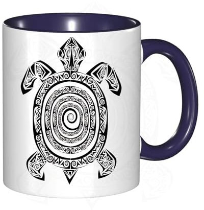 Tasse Mug,Schildkröten-Tattoo,Kaffeetasse - Kaffeebecher mit Fassungsvermögen von 330 ml