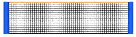 3-6M elastisches Badmintonnetz, verdicktes, faltbares und einfach zu installierendes Nylon-Tennisnetz (Color : Black, Size : 5m)