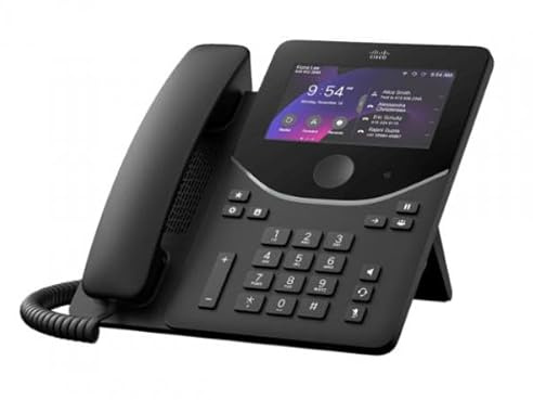 Cisco 9871 IP Phone - Corded - Corded/Cordless - Bluetooth, Wi-Fi - Desktop, Wall Mountable - Carbon Black - VoIP - 5 LCD - IEEE 802.11a/b/g/n/ac - 2 x Network (RJ-45) - PoE Ports