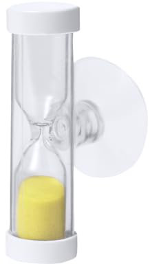 Lot de x2 - Sablier Brossage de Dents – Minuteur 2 Min – Enfants (Jaune)