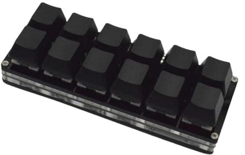 Yiokii 12 Keys Mini Mechanical Keyboard Handed Keypad USB Wired OSU Keypad Programmable Macro For Gaming Swappable Hot Keyboard