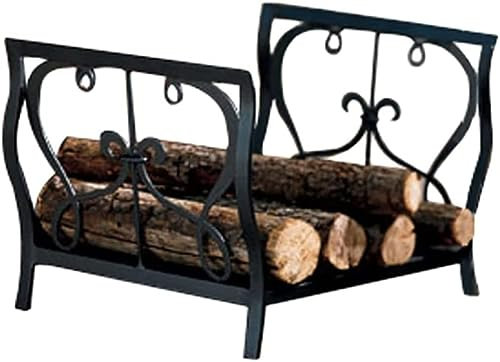 Kaminholzregal aus Metall, für drinnen und draußen, robust, Retro-Stil, Holzregal