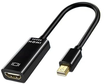 FCJPYRAPS Adaptador Mini Display Port a HDMI, Cable Mini DP for Thunderbolt 2, convertidor HDMI for MacBook Air 13, Surface Pro 4, línea de conversión de Pantalla