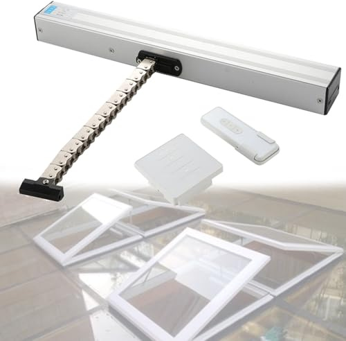 LVSEWOA Apriporta Elettrico per finestre, apriporta/chiudiporta Automatico per finestre, attuatori per apriporta a Catena (600 mm)