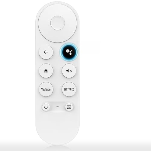 Télécommande vocale de rechange pour Google-Chromecast-Remote, pour Chromecast avec télécommande Google TV 4K/HD et Google TV Streamer 4K