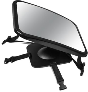 KIXZSAZ Miroir de siège de voiture pour bébé orienté vers l'arrière, rotatif à 360 ° - Miroir siège voiture sécurité pour enfant avec angle plus large