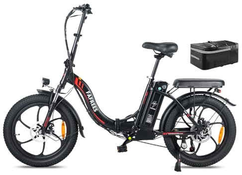 Fafrees F20 Ebike Klapprad 20 Zoll, Elektrofahrräder E Bike Herren Damen 250W 25km/h, City E-Bike 36V 18Ah/20Ah Akku Reichweite 140km, E-Fahrrad 3.0 Fat Tire