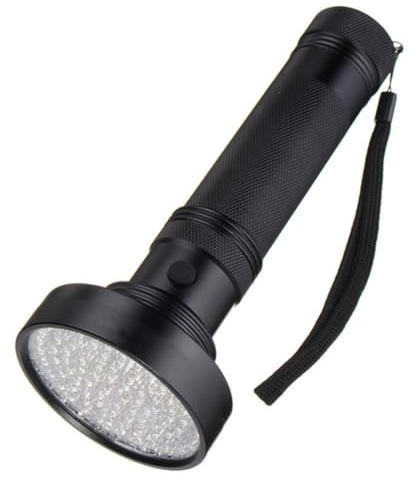 COHEALI Linterna LED UV de Luz Negra 395nm 100 Led, Aleación de Aluminio, Detector de Orina de Mascotas, Adecuado para Reparaciones HVAC y Revisiones Postales