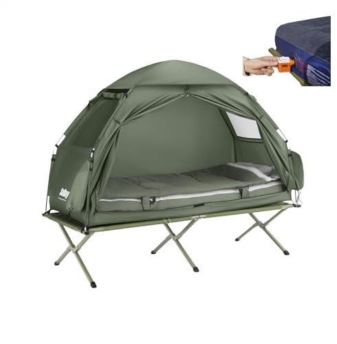 SoBuy Tält för 1 personer, Campingtält för 1 personer (OGS32-GR)