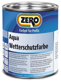 Zero Aqua Wetterschutzfarbe weiß 0,75l