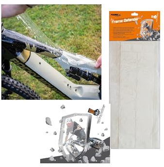 Foliatec 31941 Frame Defender - Set di 31 pellicole protettive per la protezione contro pietre e graffi sulla bici, trasparente opaco