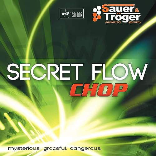 Sauer & Tröger Funda Interior para espinillas de Tenis de Mesa | Secret Flow Chop | Rojo, Negro | 1,0 1,5 1,8 2,1 (Negro, 1,5 mm)