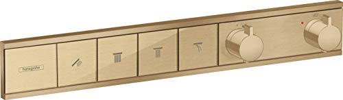 hansgrohe Unterputz Thermostat RainSelect, für 4 Funktionen, Brushed Bronze