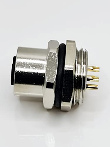 5PCs M12 Flansch Sensor Steckerverbinder Rückenmontage 4-polige weiblich Buchse Lot