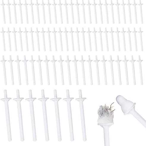 100 Stück Nasenwachsstäbchen, Einweg-Nasenhaarentfernungsstäbchen für Männer, Nasenwachs-Applikatoren-Kit für Nasenlochreinigung