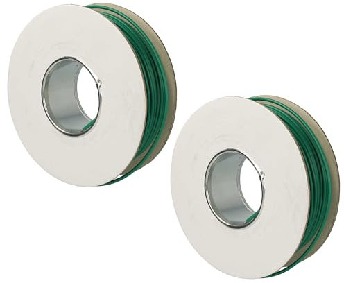 vhbw 2x Begrenzungskabel kompatibel mit Worx Landroid M800i, S500i, M800, S450i, WG754E, M500B Mähroboter - Begrenzungsdraht 50 m Grün