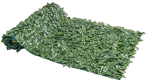 Yaheetech Haie Artificielle Mur Végétal Artificiel Palissade Jardin Brise-vue pour Balcon Patio Cour Garde-Corps Jardin Vert 1 x 3 m