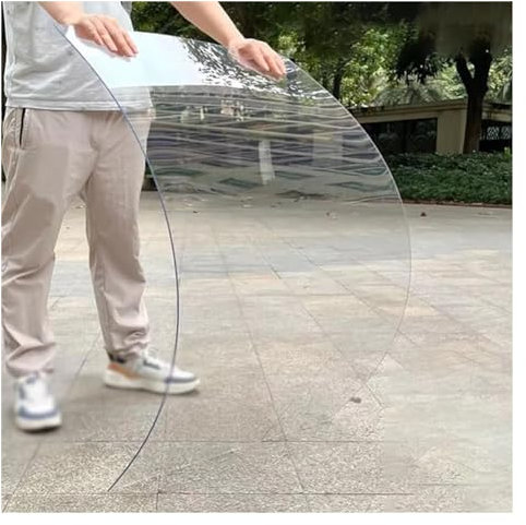 AFGZQ Lastre di Policarbonato Pannello Plastica Tetti, Protezione UV Copertura Tetto Antipioggia Finestre, for Pensiline Autobus Tettoia All'aperto(Size:6 x32.8ft)