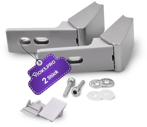 Viоks.pro 2x Frigorífico Bisagras Reemplazo para Liеbherr Frigorífico Accesorios 9590178 - Liеbherr Frigorífico Repuestos Manija Puerta - Juego de Reparación de Bisagra para Liеbherr Frigorífico