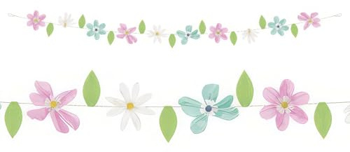 Ghirlanda di fiori primaverili multicolore stravaganti in carta crespa e pompon, 26,7 cm (1 pezzo), perfetta per feste di primavera, decorazioni floreali ed eventi festivi