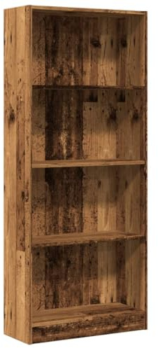 vidaXL Bücherregal Altholz-Optik 60x24x143 cm Holzwerkstoff