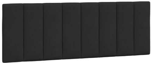 HETFTJN Bettrückwände Wandkissen Wandpolster Headboard for Bed - Kopfteil-Kissen Schwarz 140 cm Samt für Herbergen Bett Gästezimmer Jugendzimmer
