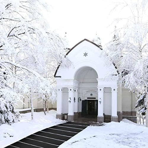 BESTXH Schwarz,10in*30in, rutschfeste, Beheizte Schneeschmelzmatte, Beheizte Gehwegmatten FüR Schnee Und EIS, Wintermatte FüR AußEntreppen Mit Netzkabel Und Verbindungsleitung, FüR WinterdäCher