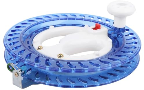 Fishing Line Reel, 22x4cm Kite Reel Winder Waterproof Multifunction Hand Wire Wrapping Fly Line Fish Wheel for Fishing, Kite Flying (Blue)