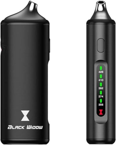Black Widow Dry Herb Vaporizer 2025 Edition, 3-in-1 Herb, Concentrate, Wax Vaporizer, Metal Design, Powerful 2000mAh Battery, 5 Temperature Settings (No Nicotine)