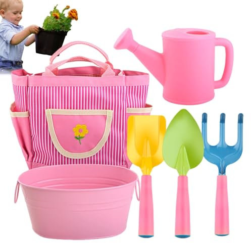 Ensemble de jardinage pour, ensemble d'outils de jardinage pour,6x ensemble de jardinage pour tout-petit de réflexion créative - Outils de jardin pelouse creuser les mauvaises herbes Toys Creative T