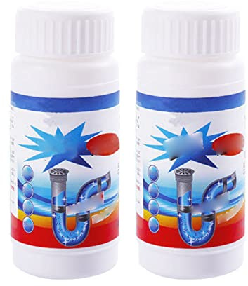 Polvere di Dragatura con Tecnologia di Ossigeno Vivente, 550 G di Pulizia Profonda Forte Svuotatore di Scarico per Scarico per Lavello da Toilette, Conduttura