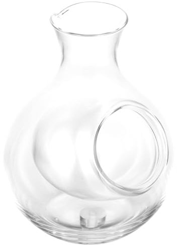 Decantador de Vino de Cristal Blanco, Vidrio sin Plomo 300ml