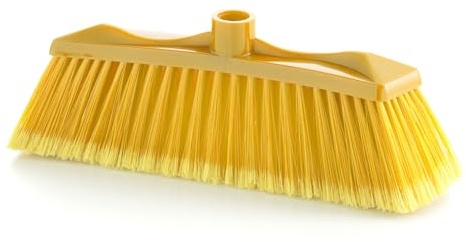 MAYA Broom Colors. Soft and Effective Sweep for Indoors, Pet Fibers and Polypropylene Cue (Yellow)