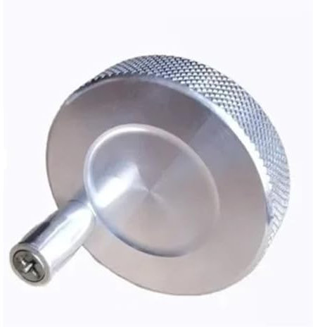 2 Metall Mini Handrad Tischkreissäge Bohrmaschine Drehmaschine Rundes Handrad mit Set(10mm,50mm)