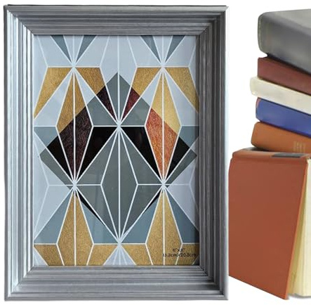 Escondite seguro para pasaporte | Porta fotos con caja fuerte integrada para objetos de | Caja protectora Preciosa para dormitorio, salón, estudio, casa, joyas, dinero, llaves USB