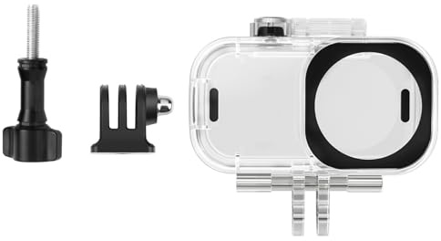 Custodia rigida trasparente per fotocamera compatta, custodia protettiva per immersioni subacquee, supporto ampio compatibile, custodia compatibile