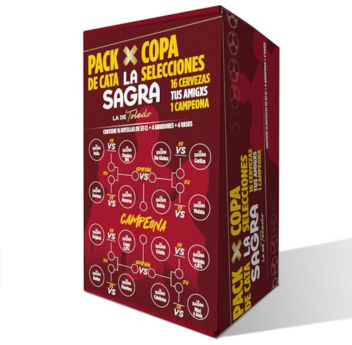 La Sagra - PACK DE CATA - COPA SELECCIONES (16 cervezas, 4 copas, 4 abridores)