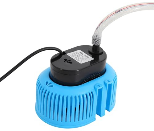 Pompe de Piscine 75W pour Pataugeoire, Pompe de Filtration avec Tuyau d’Eau, Raccords, Pompe de Filtration IPX8 pour Étangs, Piscines, Fontaines, Aquariums, Irrigation Agricole (Bleu)