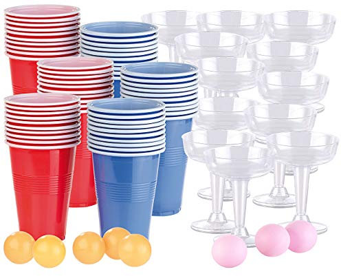 Jeux à boire: prosecco et bière-pong, 60 gobelets et 12 coupes [infactory]