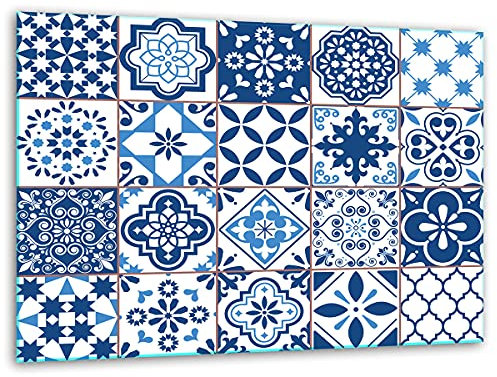 TMK ArtDeko – Tagliere in vetro – Tagliere in vetro per cucina 40 x 30 cm – Robusto, igienico e antiscivolo – Tagliere in vetro – Piano di lavoro aggiuntivo – Uso versatile